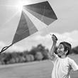 Amazon.com: Easy to Fly Diamond Rainbow Kite for Toddlers, Kids ...
